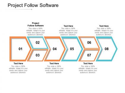 Project follow software ppt powerpoint presentation infographic template icon cpb