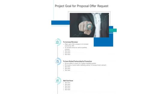 Project Goal For Proposal Offer Request One Pager Sample Example Document