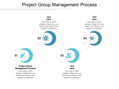 Project group management process ppt powerpoint presentation visual aids cpb