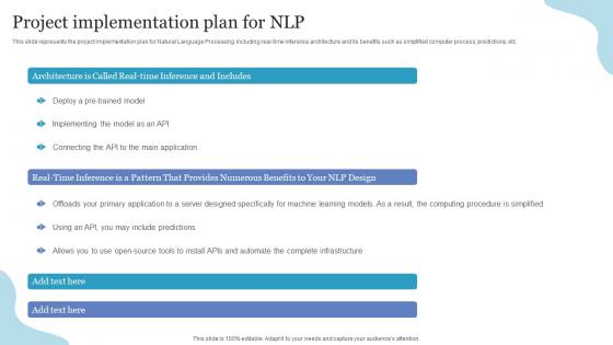 Project Implementation Plan For NLP Ppt Powerpoint Presentation Icon Show