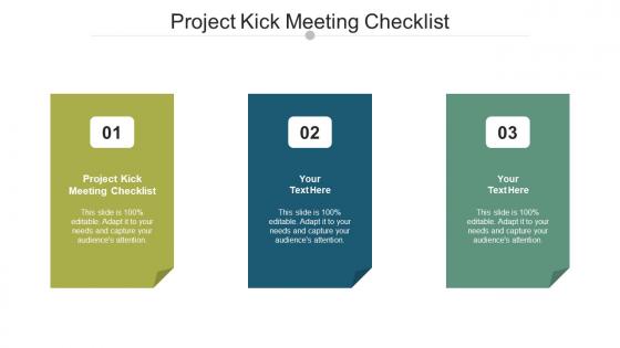 Project kick meeting checklist ppt powerpoint presentation icon gridlines cpb