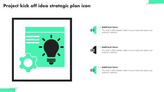 Project Kick Off Idea Strategic Plan Icon