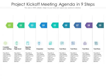 Project kickoff meeting agenda in 9 steps