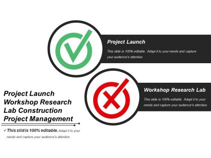 Project launch workshop research lab construction project management