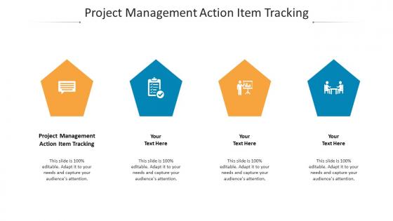 Project Management Action Item Tracking Ppt Powerpoint Presentation Infographics Skills Cpb