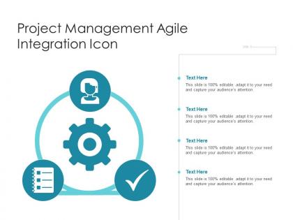 Project management agile integration icon