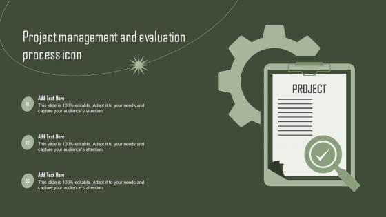 Project Management And Evaluation Process Icon