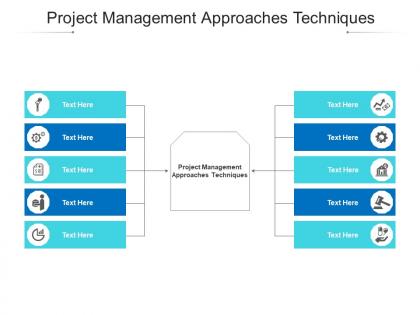 Project management approaches techniques ppt powerpoint presentation show cpb