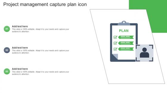 Project Management Capture Plan Icon
