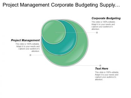 Project management corporate budgeting supply chain management strategy cpb