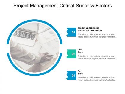 Project management critical success factors ppt powerpoint presentation inspiration cpb