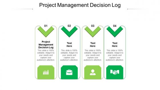 Project management decision log ppt powerpoint presentation model shapes cpb