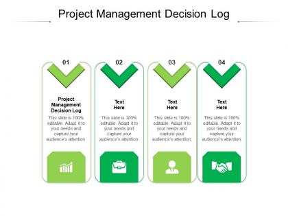 Project management decision log ppt powerpoint presentation summary model cpb