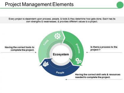 Project management elements ppt styles icons