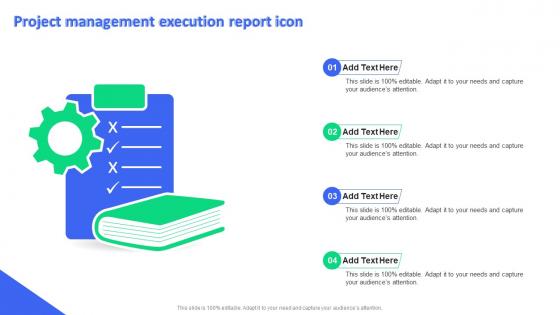 Project Management Execution Report Icon