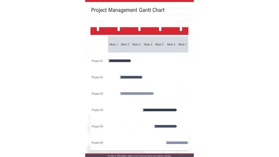 Project Management Gantt Chart Engineering Proposal One Pager Sample Example Document