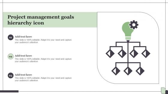 Project Management Goals Hierarchy Icon