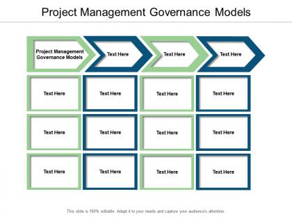 Project management governance models ppt powerpoint presentation ideas themes cpb