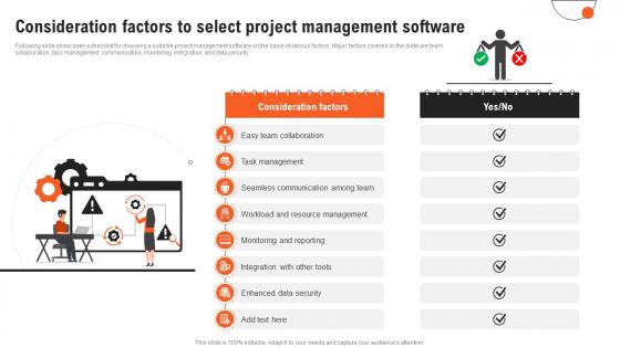 Project Management Guide Consideration Factors To Select Project Management Software PM SS