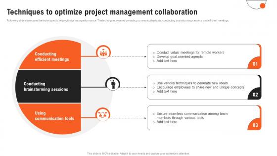 Project Management Guide Techniques To Optimize Project Management Collaboration PM SS
