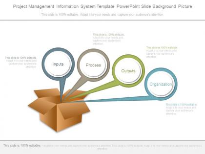 Project management information system template powerpoint slide background picture