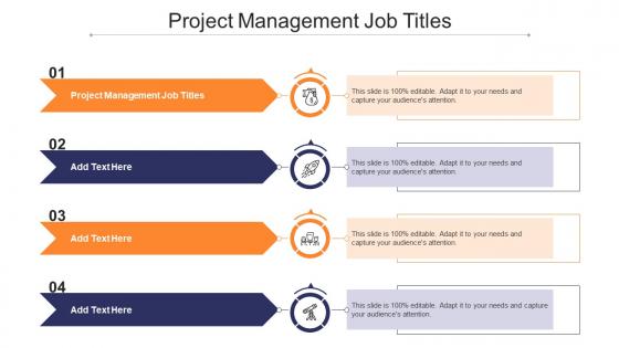 Project Management Job Titles Ppt Powerpoint Presentation Ideas Graphics Example Cpb