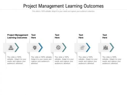 Project management learning outcomes ppt powerpoint presentation outline slides cpb