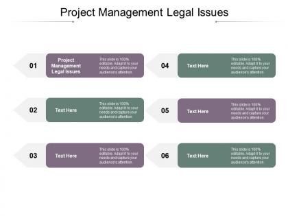Project management legal issues ppt powerpoint presentation gallery format ideas cpb