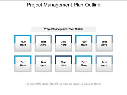 Project management plan outline ppt powerpoint presentation gallery influencers cpb