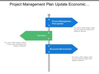 Project management plan update economic environment competitive environment