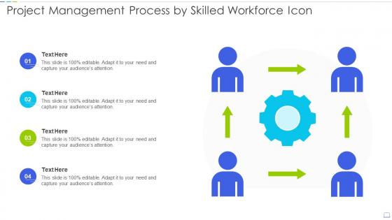 Project Management Process By Skilled Workforce Icon