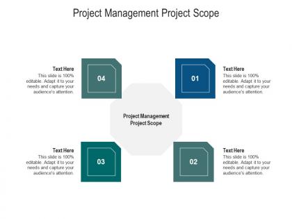 Project management project scope ppt powerpoint presentation professional influencers cpb