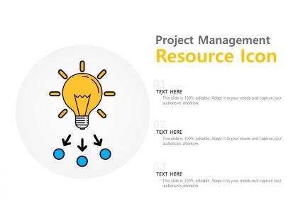 Project management resource icon