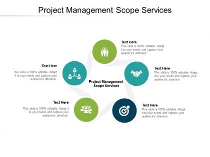 Project management scope services ppt powerpoint presentation pictures slide portrait cpb