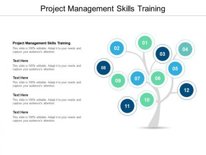 Project management skills training ppt powerpoint presentation slides cpb