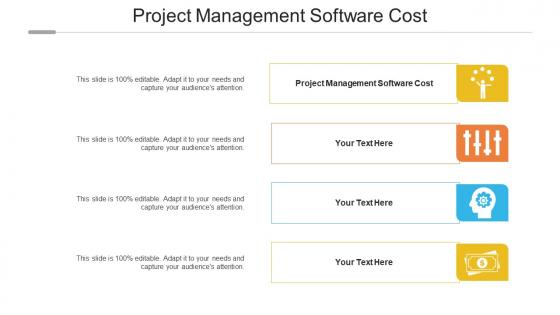 Project Management Software Cost Ppt Powerpoint Presentation Portfolio Objects Cpb