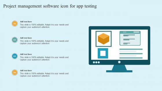 Project Management Software Icon For App Testing