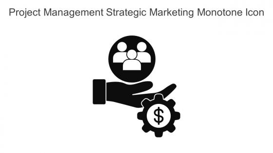 Project Management Strategic Marketing Monotone Icon In Powerpoint Pptx Png And Editable Eps Format