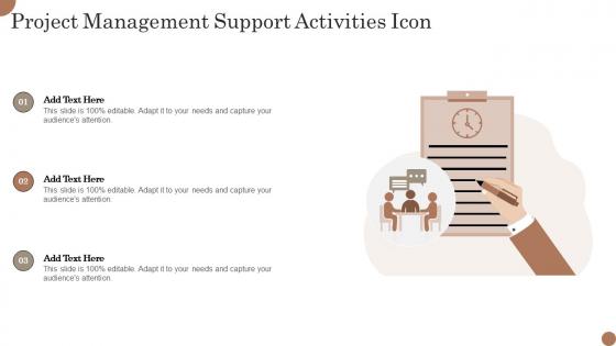 Project Management Support Activities Icon