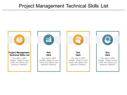 Project management technical skills list ppt powerpoint presentation example cpb