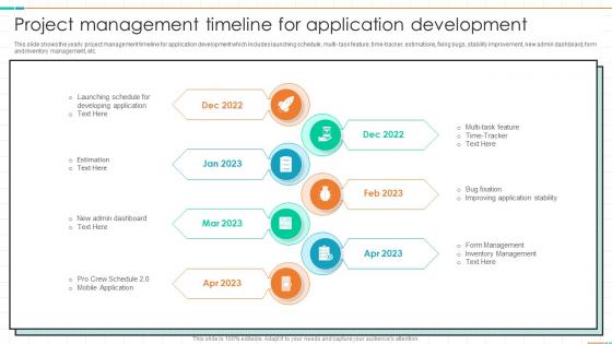 Project Management Timeline For Application Development