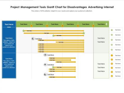 Project management tools gantt chart for disadvantages advertising internet