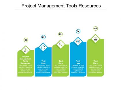 Project management tools resources ppt powerpoint presentation icon outline cpb