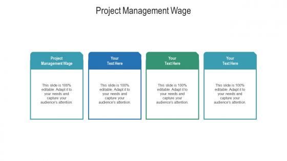 Project management wage ppt powerpoint presentation ideas information cpb