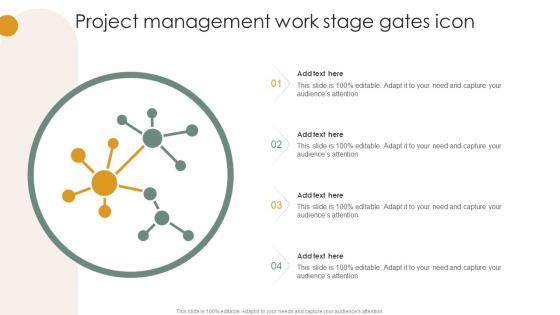 Project Management Work Stage Gates Icon