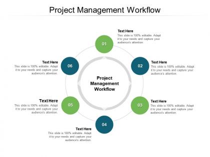 Project management workflow ppt powerpoint presentation slides topics cpb
