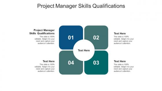 Project manager skills qualifications ppt powerpoint presentation layouts diagrams cpb