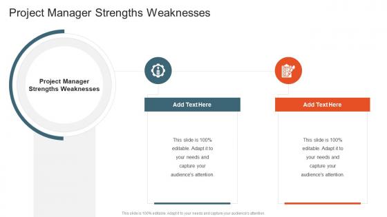 Project Manager Strengths Weaknesses In Powerpoint And Google Slides Cpb