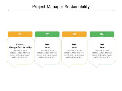 Project manager sustainability ppt powerpoint presentation inspiration templates cpb