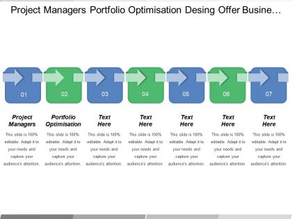 Project managers portfolio optimisation design offer business case